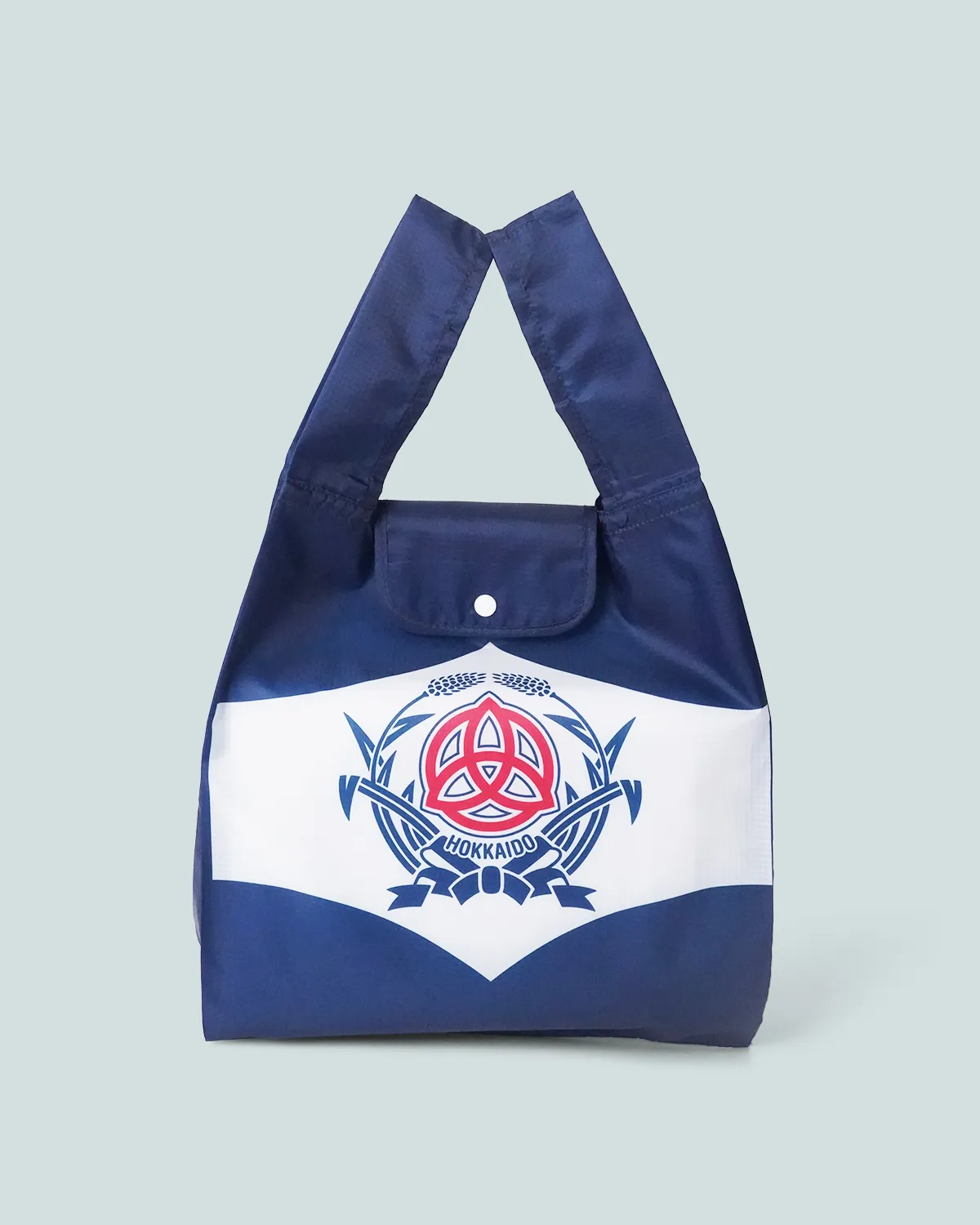 ナイロンリップストップレジ型エコバッグ_フラップ折りたたみ_正面